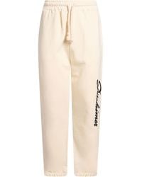 DISCLAIMER - Cream Pants Cotton - Lyst