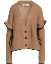 Shirtaporter - Camel Cardigan Acrylic, Nylon, Mohair Wool - Lyst