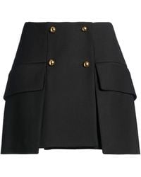 The Seafarer - Mini Skirt Merino Wool, Viscose, Elastane, Silk - Lyst