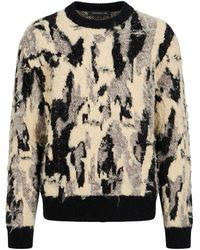 FEDERICO CINA - Ivory Sweater Acrylic, Wool, Polyester, Elastane - Lyst
