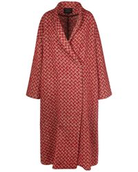 Mujer Ropa de Abrigos de Abrigos cortos Abrigo ALESSIA SANTI de Tweed de color Marrón 