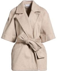 Please - Coat Polyester, Viscose - Lyst
