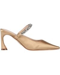 Rodo - Mustard Mules & Clogs Textile Fibers - Lyst