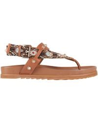 Ash - Camel Thong Sandal Textile Fibers - Lyst