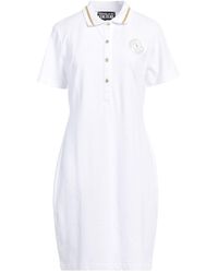 Versace Jeans Couture - Mini Dress Cotton - Lyst