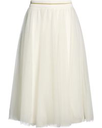 EUREKA by BABYLON - Ivory Midi Skirt Polyamide, Elastane - Lyst