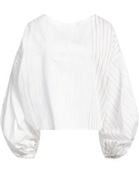 Erika Cavallini Semi Couture - Top Cotton, Silk - Lyst