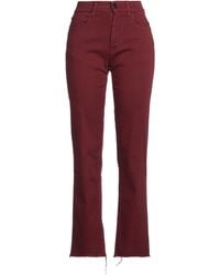 Jacob Cohen - Burgundy Pants Cotton, Elastomultiester, Elastane, Polyester - Lyst