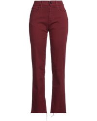 Jacob Cohen - Burgundy Pants Cotton, Elastomultiester, Elastane, Polyester - Lyst