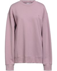 adidas Originals Fleece Sweatshirt in Pastel Pink (Pink) | Lyst