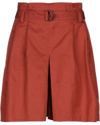 Brunello Cucinelli Falda corta - Rojo