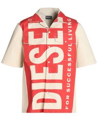 DIESEL - Bowling-Shirt mit Maxi-Logo-Print - Lyst