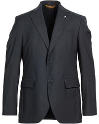 AT.P.CO - Charcoal Blazer Polyester, Viscose, Elastane - Lyst