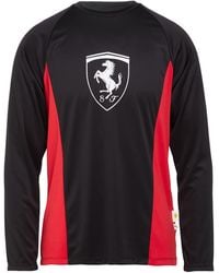 PUMA x FERRARI - Ferrari Lifestyle Ls Jersey Tee T-Shirt Polyester - Lyst