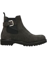 Pollini - Dark Ankle Boots Leather - Lyst
