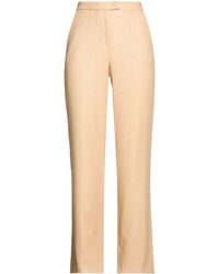 Nenette - Sand Pants Wool, Polyamide, Polyester, Elastane - Lyst