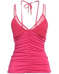 SIMONA CORSELLINI - Fuchsia Top Chlorofiber, Elastane, Polyester - Lyst