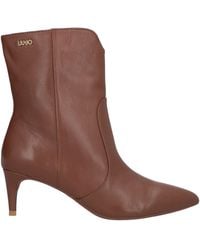 Liu Jo - Camel Ankle Boots Leather - Lyst
