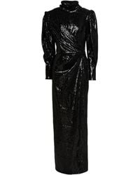 Lanvin - Maxi Dress Polyester, Rayon, Elastane, Silk - Lyst
