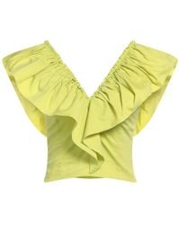 Nenette - Lime Top Cotton, Polyamide, Elastane - Lyst