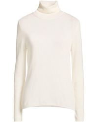 Eleventy - Platinum Cream Turtleneck Cashmere - Lyst