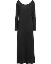 Base London - Midi Dress Linen, Elastane - Lyst