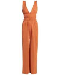 MSGM Freizeitanzug in Orange Damen Bekleidung Jumpsuits und Overalls Lange Jumpsuits und Overalls 