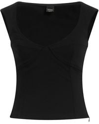 Pinko - Top Viscose, Polyamide, Elastane - Lyst