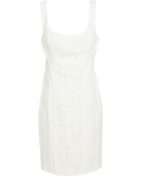Pinko - Mini Dress Linen, Viscose, Elastane - Lyst