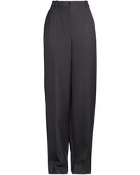 The Row - Charcoal Pants Virgin Wool, Silk - Lyst