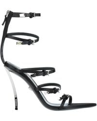 Versace - Pointed-Toe Heeled Sandals - Lyst