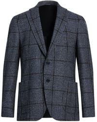 Tombolini - Midnight Blazer Wool, Cotton, Linen - Lyst