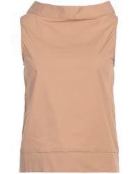 Alpha Studio - Camel Top Cotton, Elastane - Lyst