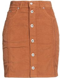 Pepe Jeans - Camel Mini Skirt Cotton, Elastane - Lyst