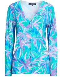BLUE IV by ISABELLE VAN DEN ABEELE - Azure Cardigan Viscose, Polyamide - Lyst