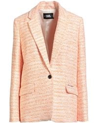 KARL LAGERFELD - Blazer Polyester, Cotton, Acrylic - Lyst