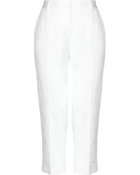 Dolce & Gabbana Caprihose - Weiß