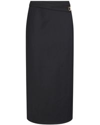 Alpha Studio - Midi Skirt Polyester, Virgin Wool, Elastane - Lyst