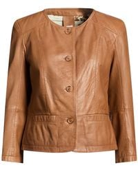 Bully - Camel Jacket Leather - Lyst
