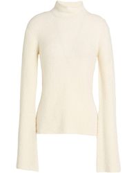 Roberto Collina - Cream Turtleneck Merino Wool, Silk - Lyst