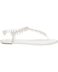 Rene Caovilla - Thong Sandal Textile Fibers - Lyst