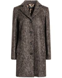 Dolce & Gabbana - Dark Coat Cotton, Mohair Wool, Virgin Wool, Polyamide, Elastane - Lyst