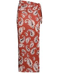Rabanne - Maxi Skirt Viscose, Elastane - Lyst