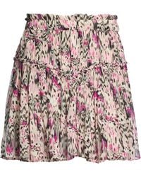 Isabel Marant - Mini Skirt Silk - Lyst