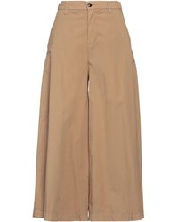 I LOVE MP - Camel Pants Cotton, Elastane - Lyst