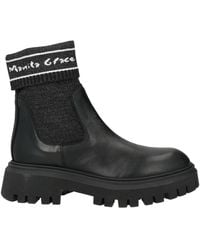 Manila Grace - Ankle Boots Leather, Textile Fibers - Lyst