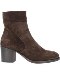 Pantanetti - Dark Ankle Boots Leather - Lyst