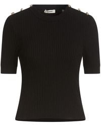 Sandro - Top Viscose, Acrylic, Cashmere - Lyst