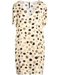 Manila Grace - Light Mini Dress Viscose - Lyst
