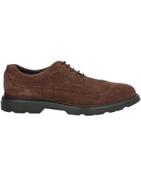 Hogan - Tan Lace-Up Shoes Leather - Lyst